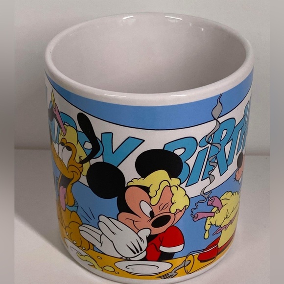 Vintage Disney Mickey Mouse and Pals Applause Mug Happy Birthday - Picture 2 of 4